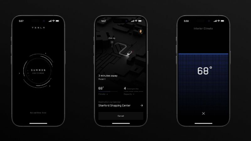 В фирменном приложении Tesla появится функция вызова роботизированного такси