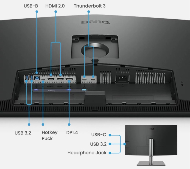 BenQ выпустила 32-дюймовый профессиональный 4K-монитор PD3225U с Thunderbolt 3 и поддержкой MacBook