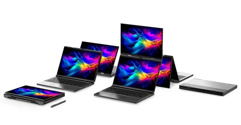 GPD показала компактный ноутбук с двумя полноценными OLED-дисплеями