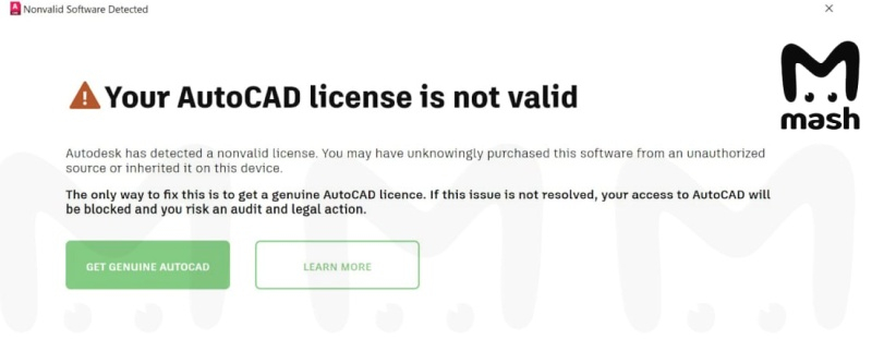 В России перестали работать пиратские версии AutoCAD и другого ПО Autodesk, но выход уже найден