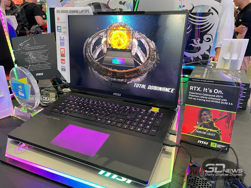 Репортаж со стенда MSI на выставке Computex 2024: ноутбуки для геймеров и бизнеса