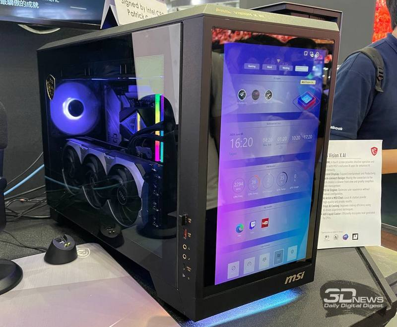 Репортаж со стенда MSI на выставке Computex 2024: мониторы и компьютеры для геймеров и бизнеса