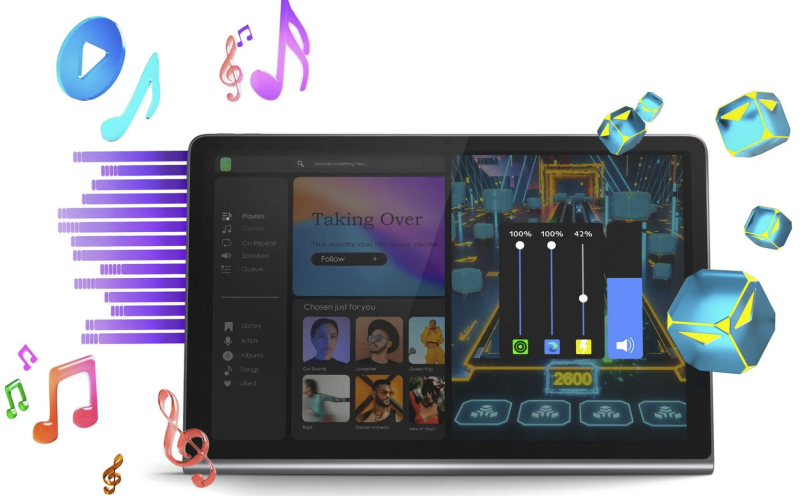 Lenovo выпустила планшет Tab Plus с очень мощным звуком — у него восемь динамиков